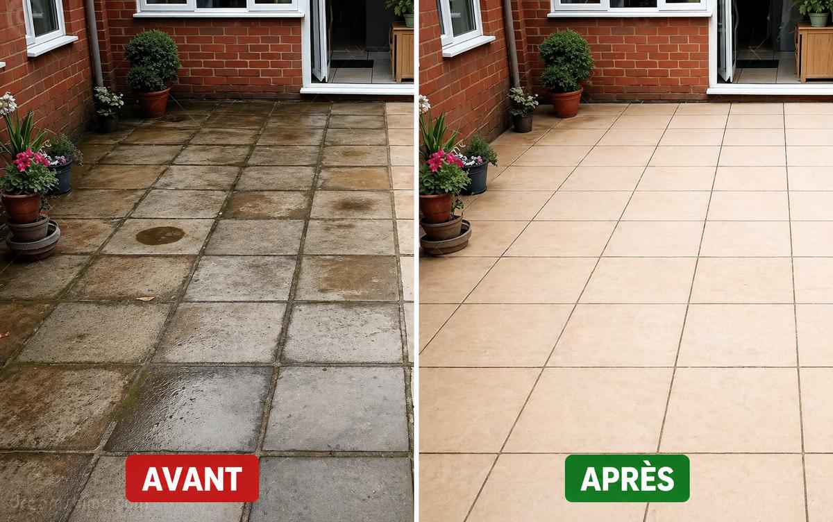 Terrasse avant après